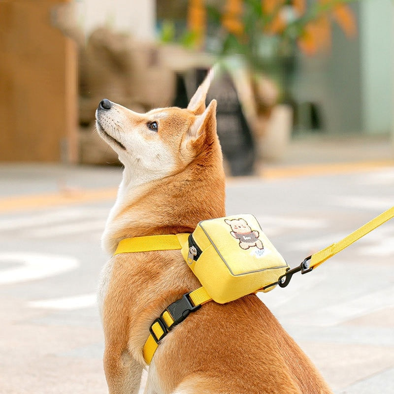 Mochila Pet -Acessório de passeio / Mochila com Guia de Passeio e cachorro  - código 0061