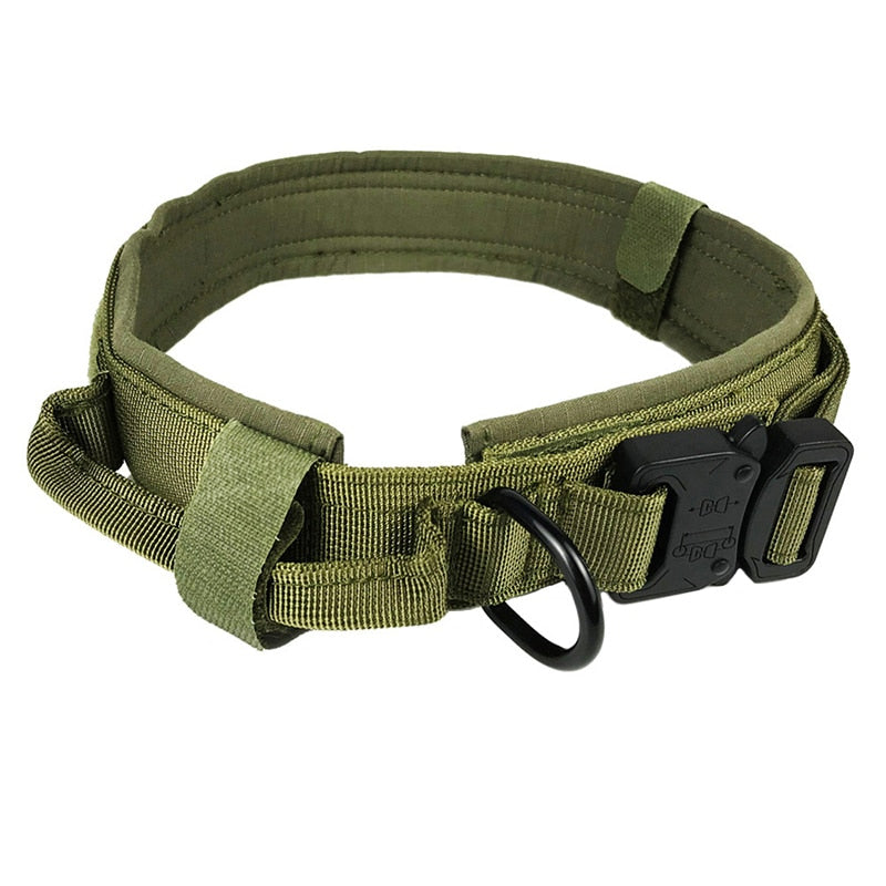 Coleiras, Guias e Peitorais - Coleira / Coleira Militar Personalizada e Tática para Cães c/ alça. código: 0022