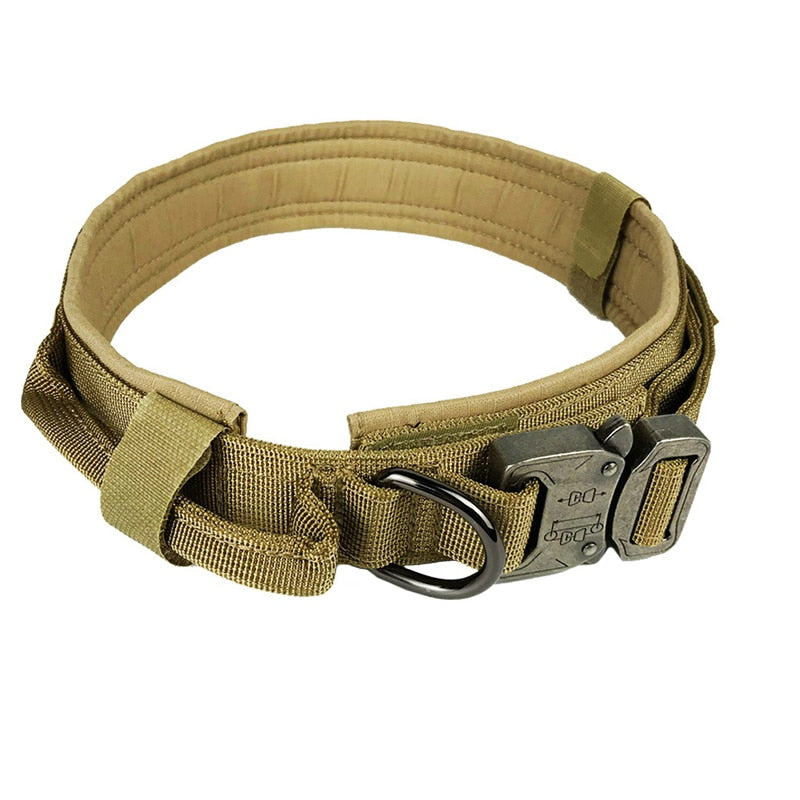 Coleiras, Guias e Peitorais - Coleira / Coleira Militar Personalizada e Tática para Cães c/ alça. código: 0022